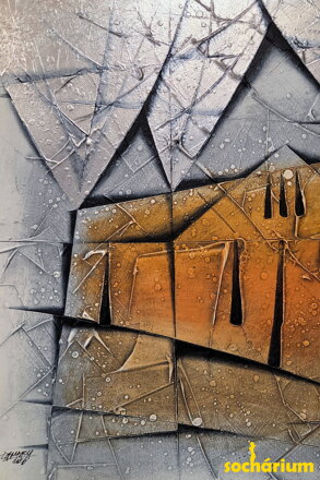 Dom v žiari zapadajúceho slnka